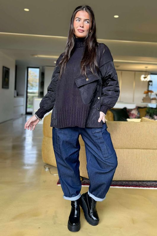 Glencoe Quilt & Knit Black  /4/13=